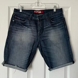 Express Jeans Rocco Slim Fit Low Rise Cutoffs - Size 32